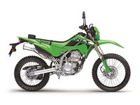 2024 Kawasaki K L X 300 Lime Green colorway studio right side profile